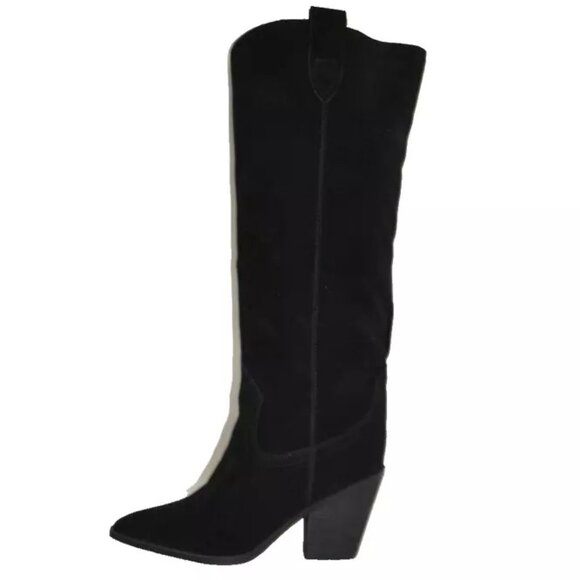 New!  Blondo Wylde Waterproof Pointed Toe Boot Black Suede Size 9 M DD424  MSRP - Picture 3 of 6
